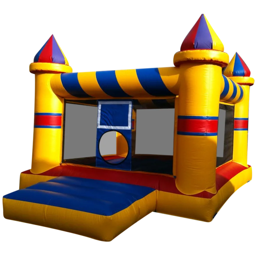 Deluxe Netted Castle - (Yellow, Red, Blue & Red) - 12x15x14ft