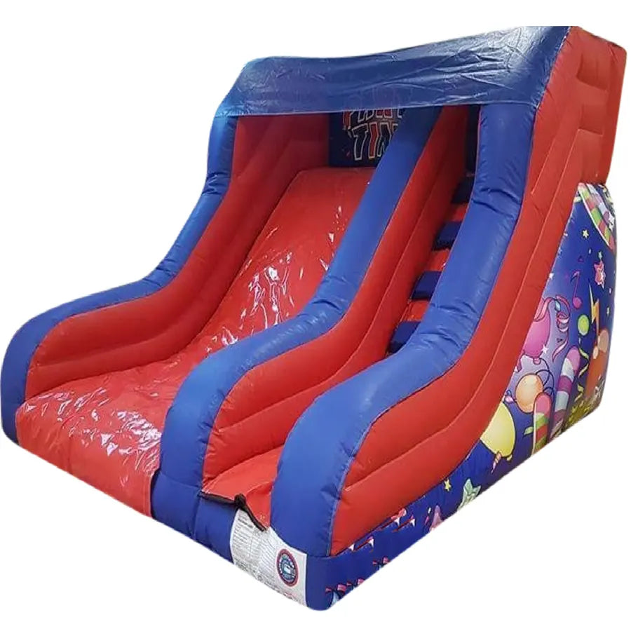 5ft Platform Slide - (Red & Blue Partytime) - 12x12x8.5ft