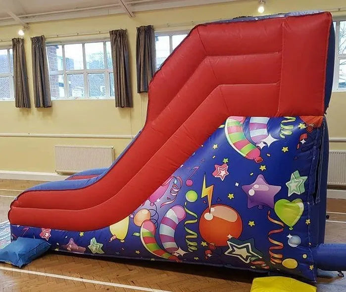 5ft Platform Slide - (Red & Blue Partytime) - 12x12x8.5ft