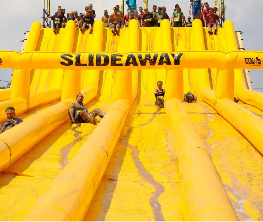 Total Warrior Slip n Slide City - (Yellow total warrior) - 30x165x1.5ft