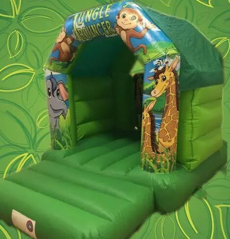 Junior Bouncer (A Frame) - (Green Jungle) - 8x11x8ft