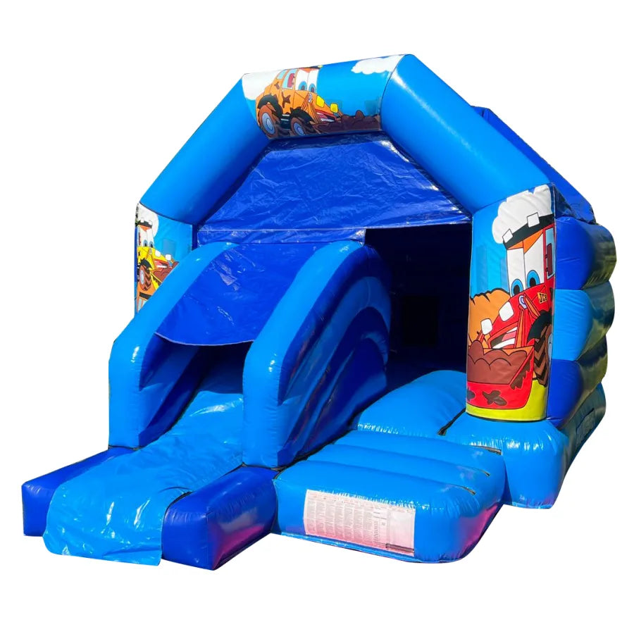 A Frame Castle - Front Combo - (Blue & Light Blue Velcro) - DISCO READY (VPC) - 16x12x9.5ft
