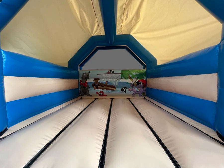 A frame bouncer - (Light Blue & Sand Pirates)(VPC) - 12x15x9.9ft