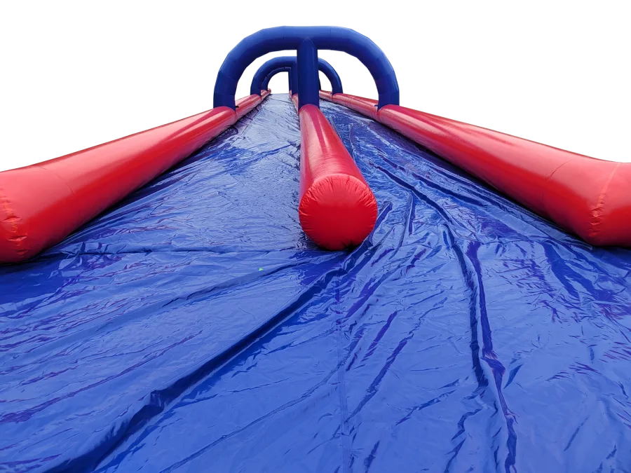 350ft Mega City Slip Slide - (Red & Blue) - 350ft Mega City Slip Slide - (Red & Blue)